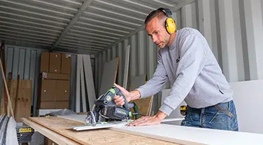 Unipanel bewerking zagen